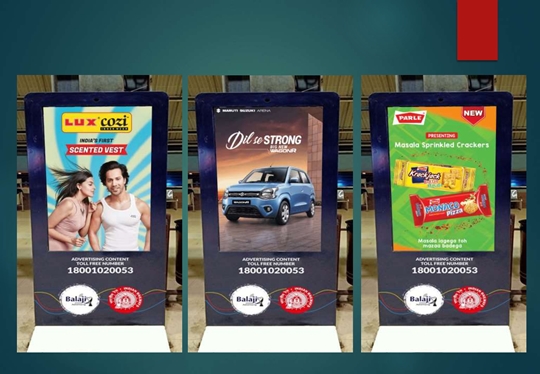 Balaji Advertising Installs Big Screen In Western Railway Stations