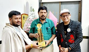 Dilip Sharma Of KS Interiors Honoured With Dadasaheb Phalke Icon Award Films International 2023 For  Best Interior Designer from the hands of Shri Ramdas Athawale ji Minister – Government of India