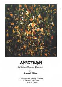 SPECTRUM Solo Show of Drawings & Paintings by veteran artist Prakash Bhise in Jehangir