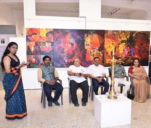 Solo Show Of Paintings Titled MEDITATION By Renowned Artist Sanjay Sable In Jehangir