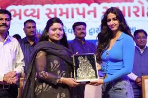 Jamnagar – Dwarka Saansad Khel Mahotsav-2024 – Bollywood Actress Disha Patani Attends Khel Mahotsav In Jamnagar; Okhamandal Dwarkesh XI Wins Final Match