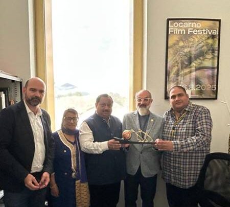 Abhay Sinha Unfurls The Indian Flag In Switzerland Strong Presence Of Indian Cinema At The Locarno Film Festival 2025