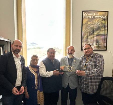 Abhay Sinha Unfurls The Indian Flag In Switzerland Strong Presence Of Indian Cinema At The Locarno Film Festival 2025