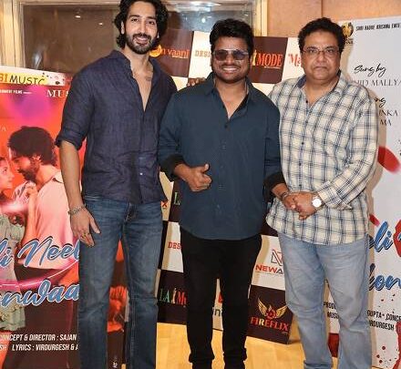 Producer Sanjay Gupta Launches Shri Radhe Krishna Entertainment Films Roped Sajan Agrawal For Music Video NEELI NEELI AANKHEN