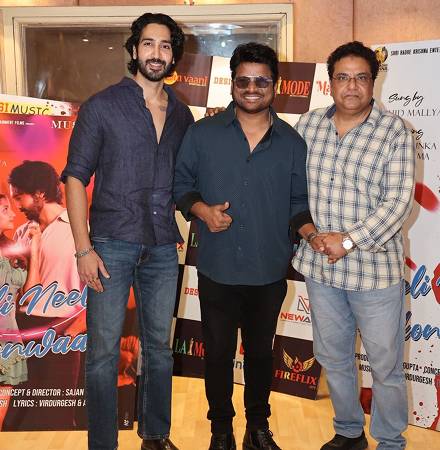 Producer Sanjay Gupta Launches Shri Radhe Krishna Entertainment Films Roped Sajan Agrawal For Music Video NEELI NEELI AANKHEN