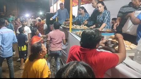 Aslam Lashkaria Foundation Organized A Grand Feast, Serving Lakhs Of Devotees In Versova