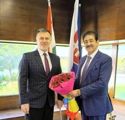 H.E. Robert Maxian, Ambassador of Slovakia to India, Presented Patronship of Indo-Slovakia Film and Cultural Forum