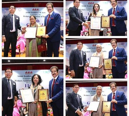 6th Suraj Parkash Marwah Sahitya Ratan National Awards Presented At 11th Global Literary Festival Noida 2025