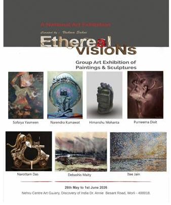 “Ethereal Visions” Paintings & Sculpture Exhibition By 14 Contemporary Renowned Artists In Nehru Centre Art Gallery