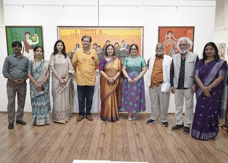 “Pigments And Paradox” A Group Exhibition Of Paintings By 6 Contemporary Artists In Jehangir Art Gallery
