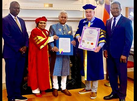 New York State Honours Global Peace Leader His Eminence Prof. Sir Dr. Madhu Krishan With Multiple Prestigious Civic Recognitions