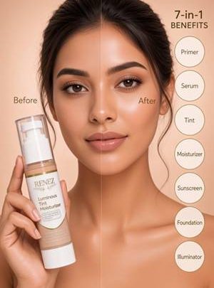 Renez New Launch  LUMINOUS Tint Moisturizer / Sıblıngs Sana Aziz Khan M Kabeer Khan Renez